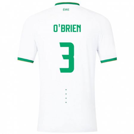 Kandiny Kinder Irische Luke O'brien #3 Weiß Auswärtstrikot Trikot 24-26 T-Shirt