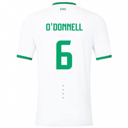 Kandiny Kinder Irische Luke O'donnell #6 Weiß Auswärtstrikot Trikot 24-26 T-Shirt