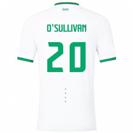 Kandiny Kinder Irische Cathal O'sullivan #20 Weiß Auswärtstrikot Trikot 24-26 T-Shirt