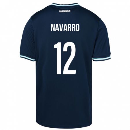 Kandiny Kinder Guatemala Kenderson Navarro #12 Blau Auswärtstrikot Trikot 24-26 T-Shirt