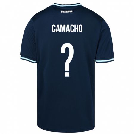 Kandiny Kinder Guatemala Samuel Camacho #0 Blau Auswärtstrikot Trikot 24-26 T-Shirt