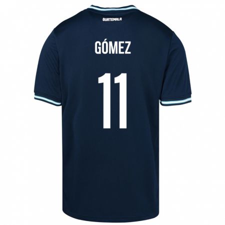 Kandiny Kinder Guatemala Savianna Gómez #11 Blau Auswärtstrikot Trikot 24-26 T-Shirt