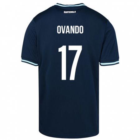 Kandiny Kinder Guatemala Sandra Ovando #17 Blau Auswärtstrikot Trikot 24-26 T-Shirt