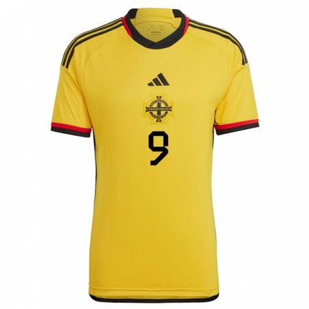 Kandiny Kinder Nordirland Conor Washington #9 Weiß Auswärtstrikot Trikot 24-26 T-Shirt