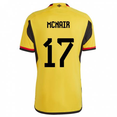 Kandiny Kinder Nordirland Paddy Mcnair #17 Weiß Auswärtstrikot Trikot 24-26 T-Shirt