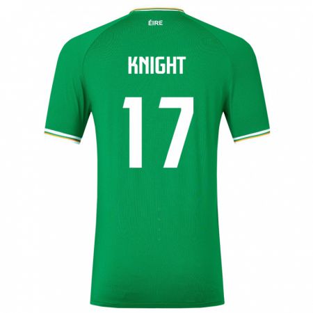 Kandiny Herren Irische Jason Knight #17 Grün Heimtrikot Trikot 24-26 T-Shirt