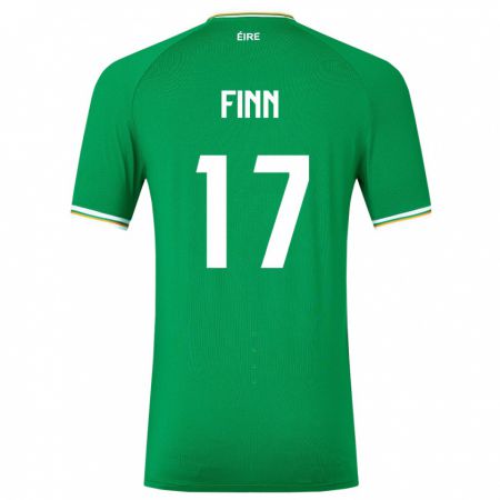 Kandiny Herren Irische Jamie Finn #17 Grün Heimtrikot Trikot 24-26 T-Shirt