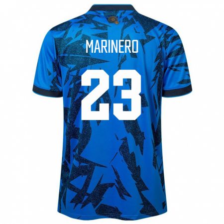 Kandiny Herren El Salvador Amber Marinero #23 Blau Heimtrikot Trikot 24-26 T-Shirt