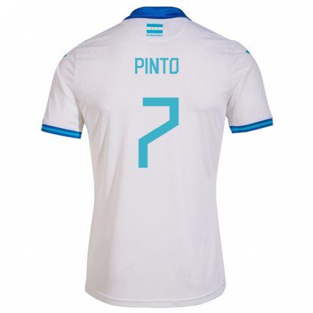 Kandiny Herren Honduras José Pinto #7 Weiß Heimtrikot Trikot 24-26 T-Shirt