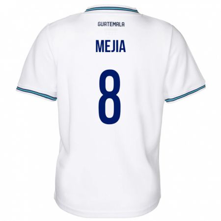 Kandiny Herren Guatemala Robert Mejia #8 Weiß Heimtrikot Trikot 24-26 T-Shirt