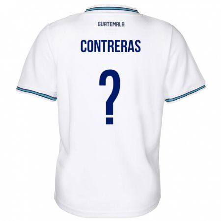 Kandiny Herren Guatemala Betzael Contreras #0 Weiß Heimtrikot Trikot 24-26 T-Shirt