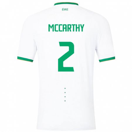 Kandiny Herren Irische Savannah Mccarthy #2 Weiß Auswärtstrikot Trikot 24-26 T-Shirt