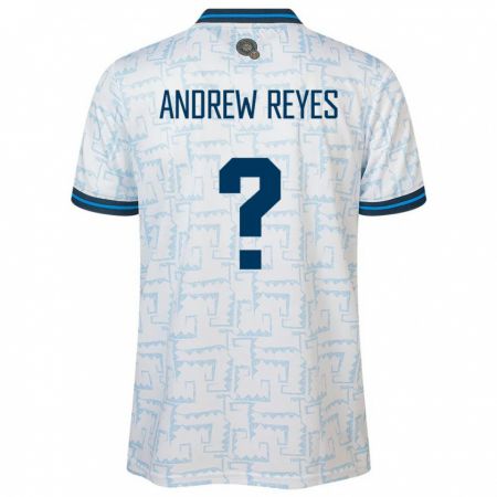 Kandiny Herren El Salvador Andrew Reyes #0 Weiß Auswärtstrikot Trikot 24-26 T-Shirt