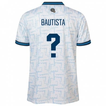 Kandiny Herren El Salvador Ezequiel Bautista #0 Weiß Auswärtstrikot Trikot 24-26 T-Shirt