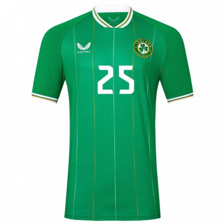 Kandiny Damen Irische Aoife Mannion #25 Grün Heimtrikot Trikot 24-26 T-Shirt