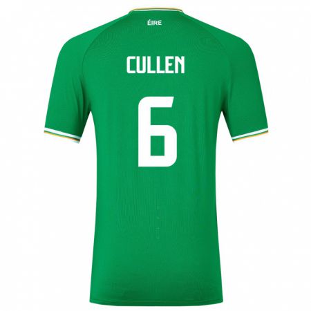 Kandiny Damen Irische Josh Cullen #6 Grün Heimtrikot Trikot 24-26 T-Shirt