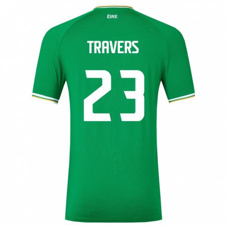 Kandiny Damen Irische Mark Travers #23 Grün Heimtrikot Trikot 24-26 T-Shirt