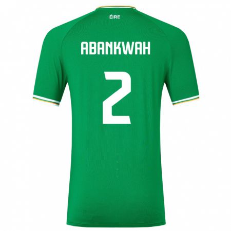 Kandiny Damen Irische James Abankwah #2 Grün Heimtrikot Trikot 24-26 T-Shirt