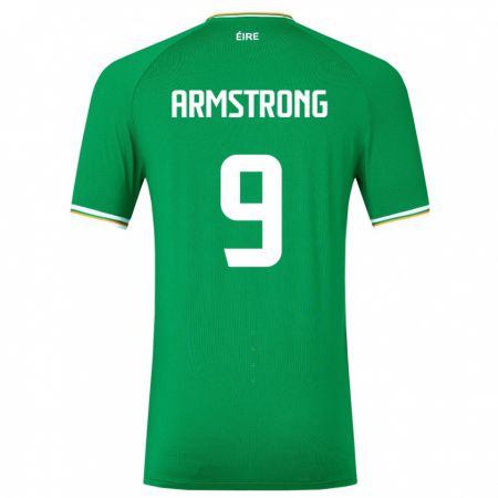 Kandiny Damen Irische Sinclair Armstrong #9 Grün Heimtrikot Trikot 24-26 T-Shirt