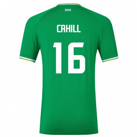 Kandiny Damen Irische Killian Cahill #16 Grün Heimtrikot Trikot 24-26 T-Shirt