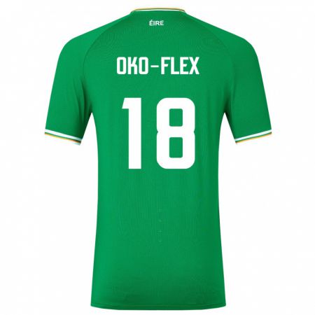 Kandiny Damen Irische Armstrong Oko-Flex #18 Grün Heimtrikot Trikot 24-26 T-Shirt