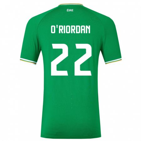 Kandiny Damen Irische Connor O'riordan #22 Grün Heimtrikot Trikot 24-26 T-Shirt