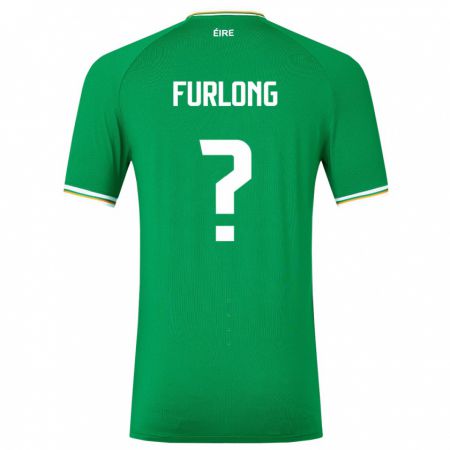 Kandiny Damen Irische James Furlong #0 Grün Heimtrikot Trikot 24-26 T-Shirt