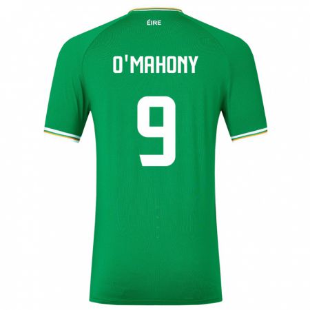 Kandiny Damen Irische Mark O'mahony #9 Grün Heimtrikot Trikot 24-26 T-Shirt