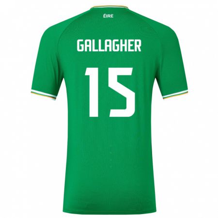 Kandiny Damen Irische Oisín Gallagher #15 Grün Heimtrikot Trikot 24-26 T-Shirt