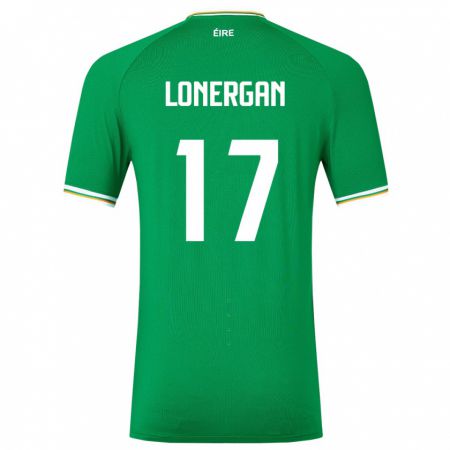 Kandiny Damen Irische Tom Lonergan #17 Grün Heimtrikot Trikot 24-26 T-Shirt