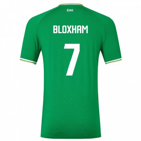 Kandiny Damen Irische Tom Bloxham #7 Grün Heimtrikot Trikot 24-26 T-Shirt