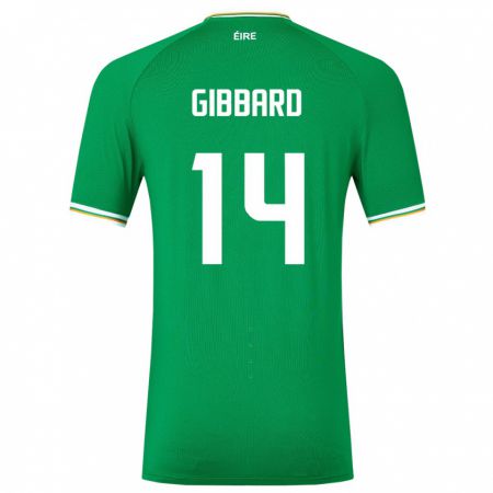 Kandiny Damen Irische Joseph Gibbard #14 Grün Heimtrikot Trikot 24-26 T-Shirt