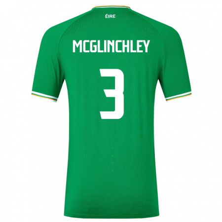 Kandiny Damen Irische Harry Mcglinchley #3 Grün Heimtrikot Trikot 24-26 T-Shirt