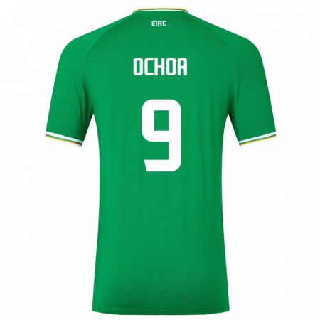 Kandiny Damen Irische Aarón Ochoa #9 Grün Heimtrikot Trikot 24-26 T-Shirt