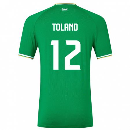 Kandiny Damen Irische Tyler Toland #12 Grün Heimtrikot Trikot 24-26 T-Shirt