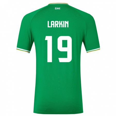 Kandiny Damen Irische Abbie Larkin #19 Grün Heimtrikot Trikot 24-26 T-Shirt