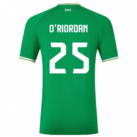 Kandiny Damen Irische Claire O'riordan #25 Grün Heimtrikot Trikot 24-26 T-Shirt