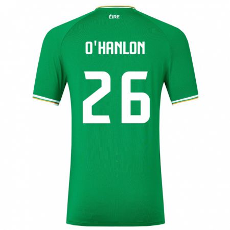Kandiny Damen Irische Tara O'hanlon #26 Grün Heimtrikot Trikot 24-26 T-Shirt