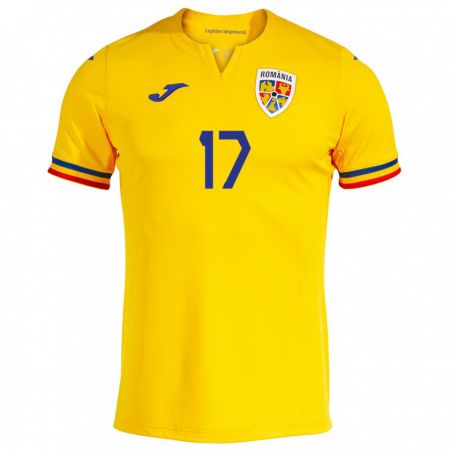 Kandiny Damen Rumänische Marius Corbu #17 Gelb Heimtrikot Trikot 24-26 T-Shirt