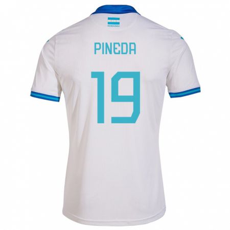 Kandiny Damen Honduras Carlos Pineda #19 Weiß Heimtrikot Trikot 24-26 T-Shirt