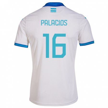 Kandiny Damen Honduras Danilo Palacios #16 Weiß Heimtrikot Trikot 24-26 T-Shirt