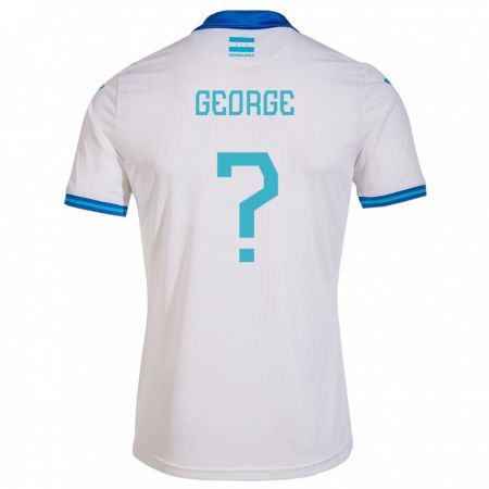 Kandiny Damen Honduras George Rodríguez #0 Weiß Heimtrikot Trikot 24-26 T-Shirt