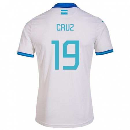 Kandiny Damen Honduras Russel Cruz #19 Weiß Heimtrikot Trikot 24-26 T-Shirt
