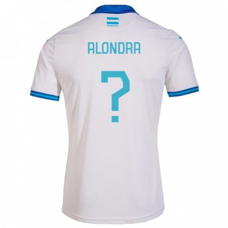 Kandiny Damen Honduras Alondra Aguilar #0 Weiß Heimtrikot Trikot 24-26 T-Shirt
