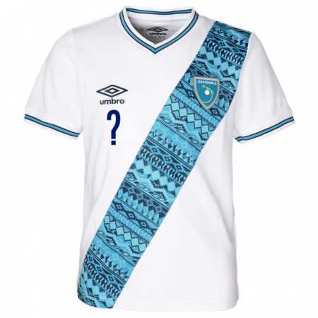 Kandiny Damen Guatemala Erick González #0 Weiß Heimtrikot Trikot 24-26 T-Shirt