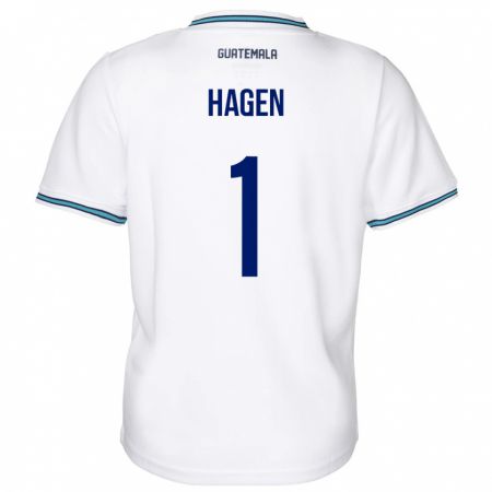 Kandiny Damen Guatemala Nicholas Hagen #1 Weiß Heimtrikot Trikot 24-26 T-Shirt