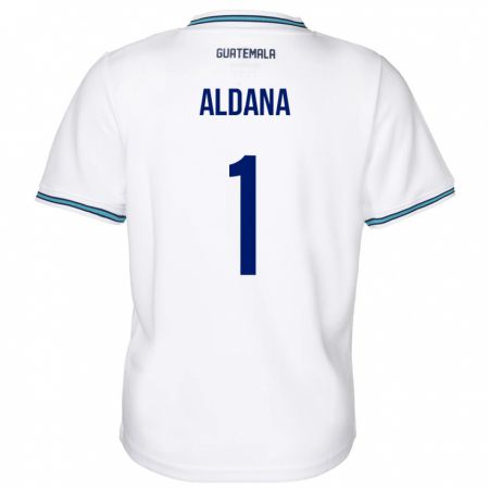 Kandiny Damen Guatemala David Aldana #1 Weiß Heimtrikot Trikot 24-26 T-Shirt