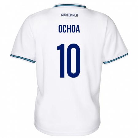 Kandiny Damen Guatemala José Ochoa #10 Weiß Heimtrikot Trikot 24-26 T-Shirt