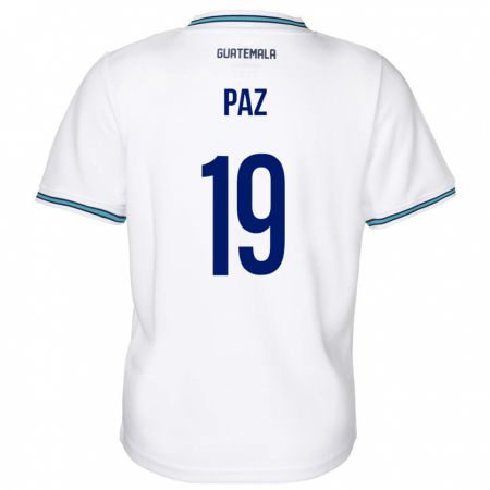 Kandiny Damen Guatemala Vidal Paz #19 Weiß Heimtrikot Trikot 24-26 T-Shirt