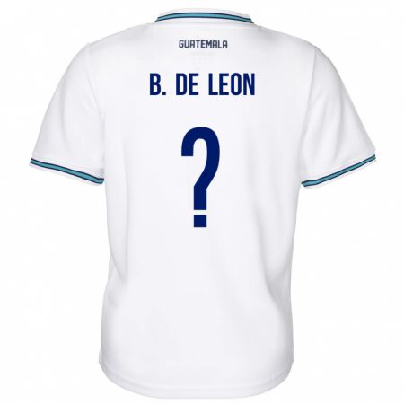 Kandiny Damen Guatemala Brandon De Leon #0 Weiß Heimtrikot Trikot 24-26 T-Shirt